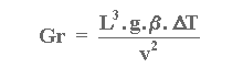 Gr = (L3.g.beta.delta-T) / (v2)